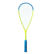 Salming squash racket Cannone PowerLite 148g/very head-heavy yellow/cyan - strung -