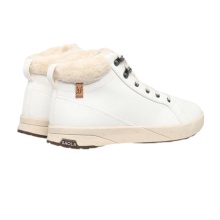 Saola Winter Shoes Bergen Warm (Leather, Fleece Lining) White Ladies