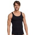 Schiesser Underwear Undershirt Original Fine Ribbed Black Men