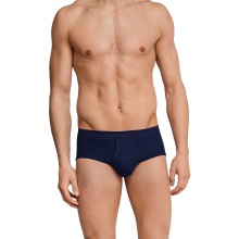 Schiesser Sports Brief Original Fine Rib with Fly Navy Blue Men