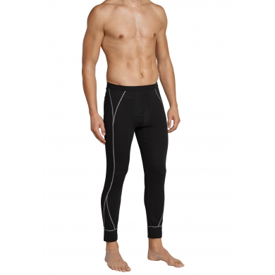 Schiesser Thermal Plus Extra Warm Long Black Men's Sports Underpants