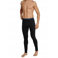 Schiesser Underwear Pants long warm Sport Thermo Light black Men