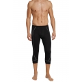 Schiesser Thermal Underwear 3/4 Pants extra warm Sport Thermo Plus black Men