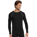 Schiesser Thermal Underwear Long Sleeve Shirt extra warm Sport Thermal Plus black Men