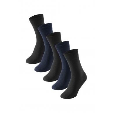 Schiesser Day Sock Crew Bluebird Stay Fresh night blue/black - 5 pairs