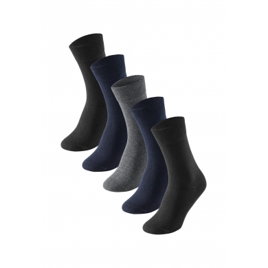 Schiesser Day Sock Crew Bluebird Stay Fresh multicoloured black/grey/midnight blue - 5 pairs