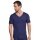 Schiesser Tshirt Seamless V-Neck Laser Cut Short Sleeve (Interlock, seamless) Underwear blue Men