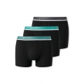 Schiesser Underwear Boxer Shorts 95/5 black/green assorted Men - 3 pieces