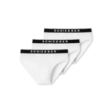 Schiesser Underwear Briefs Rio 95/5 Webbing white Men - 3 Pack