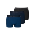 Schiesser Underwear Boxer Shorts 95/5 Web Waistband Blue/Black Men - 3 Pack