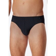 Schiesser Supermini Long Life Soft Slip 174645 (Briefs) blue/black striped men's - 1 piece