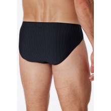 Schiesser Supermini Long Life Soft Slip 174645 (Briefs) blue/black striped men's - 1 piece