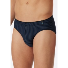 Schiesser Supermini Long Life Soft Slip 174645 (Briefs) black/navy striped men's - 1 piece