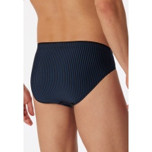 Schiesser Supermini Long Life Soft Slip 174645 (Briefs) black/navy striped men's - 1 piece