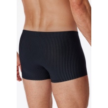 Schiesser Long Life Soft Boxershorts 174646 blue/black striped for men - 1 piece