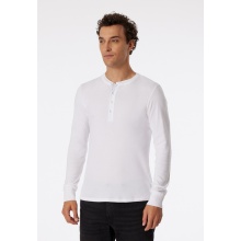 Schiesser Leisure Long Sleeve Shirt Revival Karl-Heinz White Men's