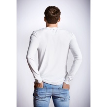 Schiesser Leisure Long Sleeve Shirt Revival Karl-Heinz White Men's