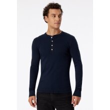 Schiesser Leisure Long Sleeve Shirt Revival Karl-Heinz Dark Blue Men's