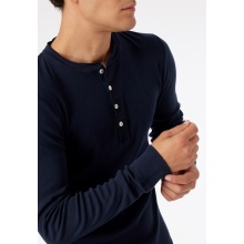 Schiesser Leisure Long Sleeve Shirt Revival Karl-Heinz Dark Blue Men's