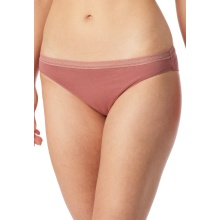 Schiesser Underwear Rio Brief Lace Cotton Terracotta Red/Sand Ladies - 2 Pieces