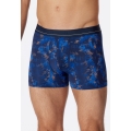 Schiesser Underwear Boxershorts Micro Quality Patterned Indigo Blue Men's - 1 Piece