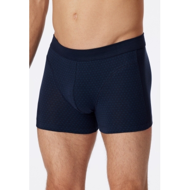 Schiesser Underwear Boxershorts Organic Cotton (Comfort Fit) patterned dark blue men - 1 piece