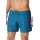 Schiesser Swim Shorts Woven Diamond Pattern Petrol/Orange Men's