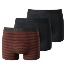 Schiesser Underwear Boxer Shorts 95/5 Webbing black/red striped Men - 3 pieces