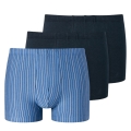 Schiesser Underwear Boxer Shorts 95/5 Organic Cotton multi-coloured dark blue/light blue 908 Men's - 3 pieces