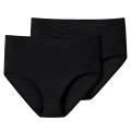 Schiesser Midi Slip Modal Essentials Underwear Black Ladies - 2 Pieces