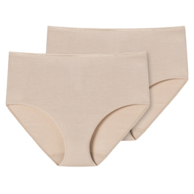 Schiesser Midi Slip Modal Essentials Underwear Sand Brown Ladies - 2 Pieces