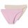 Schiesser Underwear Rio Brief Lace Cotton Pink/Sand Brown Ladies - 2 Pieces