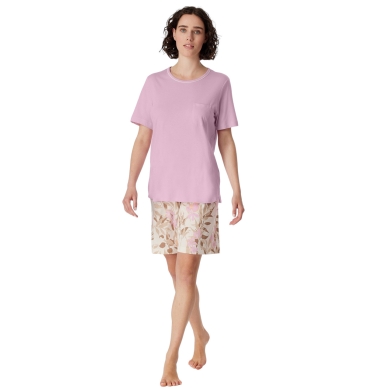 Schiesser Underwear Pyjamas Comfort Nightwear Short - Pink Ladies