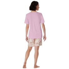 Schiesser Underwear Pyjamas Comfort Nightwear Short - Pink Ladies