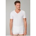 Schiesser T-Shirt V-Neck 95/5 Short Sleeve (95% Cotton) Underwear White Men - 2 Pack