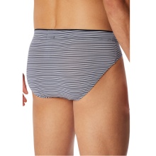 Schiesser Underwear Slip Long Life Soft Supermini Modal Stripes Graphite Grey Men's - 1 Piece