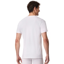 Schiesser T-Shirt V-Neck Premium Cotton Short Sleeve (95% Organic Cotton) Underwear white Men's