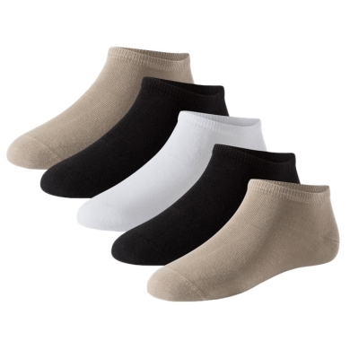 Schiesser Daily Sock Sneaker Stay Fresh Black/White/Beige Men's - 5 Pairs