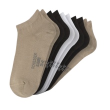 Schiesser Daily Sock Sneaker Stay Fresh Black/White/Beige Men's - 5 Pairs