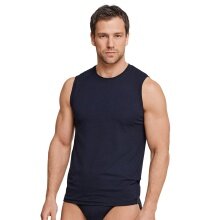 Schiesser Tank-Top Long Life Soft (perfect fit) Underwear blue-black Men