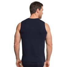 Schiesser Tank-Top Long Life Soft (perfect fit) Underwear blue-black Men