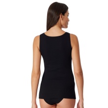 Schiesser Tank Top Pure Rib Underwear Black Ladies