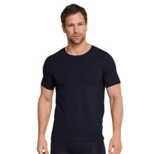 Schiesser Tshirt Long Life Soft Short Sleeve (highest wearing comfort) Underwear black Men