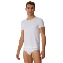 Schiesser T-shirt Revival Lorenz Short Sleeve Underwear White Men