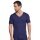 Schiesser T-Shirt Seamless V-Neck Laser Cut Short Sleeve (Interlock, seamless) Underwear blue Men