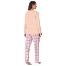 Schiesser Underwear Comfort Essentials Long Pyjamas - Peach/Pink Ladies