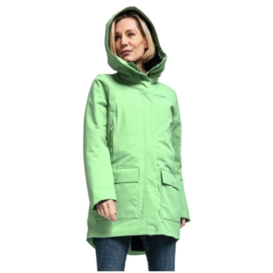 Schöffel Winter Parka Rotterdam (waterproof and windproof) light green Women