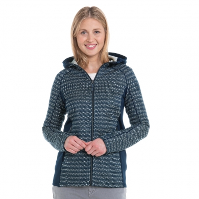 Schöffel Fleece Jacket with Hood Mellau dark blue Women