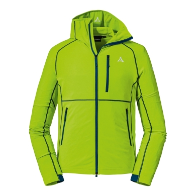 Schöffel Fleece Jacket Ramezza Hoody (breathable, quick-drying, warm) lime green Men