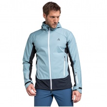 Schöffel Softshell Jacket Miara (windproof, water-repellent) light blue/dark blue Men